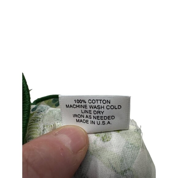 Longaberger Shamrock Basket 1999 Handwoven Wood With Lid & Fabric Liner - Picture 9 of 11